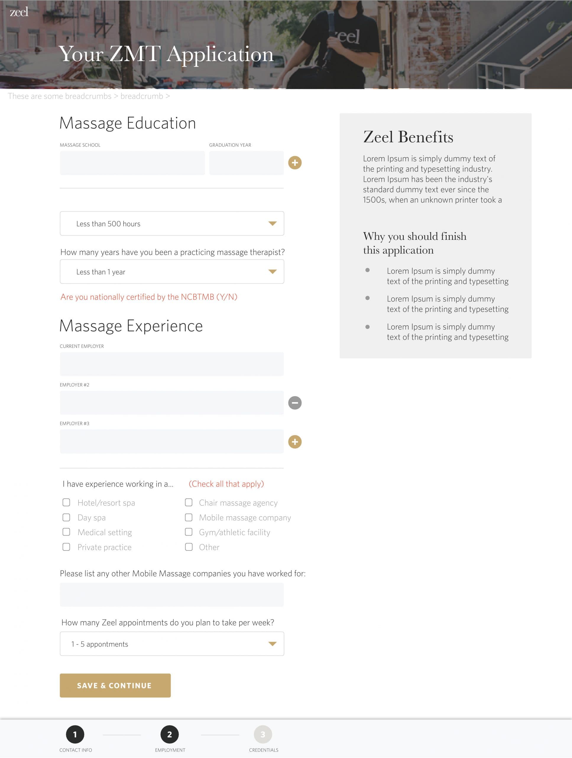 New Therapist Application